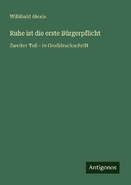 Ruhe ist die erste Bürgerpflicht