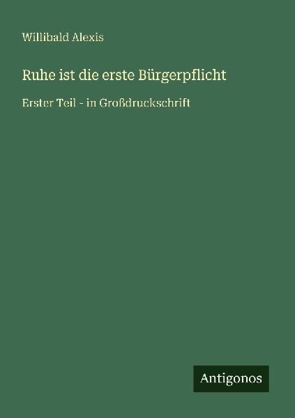 Ruhe ist die erste Bürgerpflicht