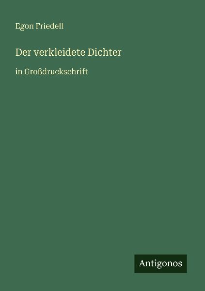 Der verkleidete Dichter