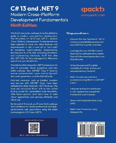 C# 13 and .NET 9 - Modern Cross-Platform Development Fundamentals - Ninth Edition