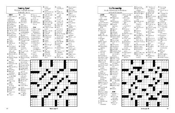 Dreamy Sunday Crosswords