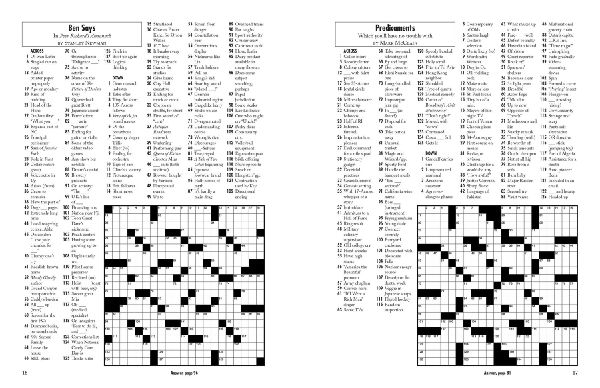 Dreamy Sunday Crosswords