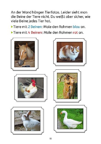 Mathe auf dem Bauernhof 1. Klasse