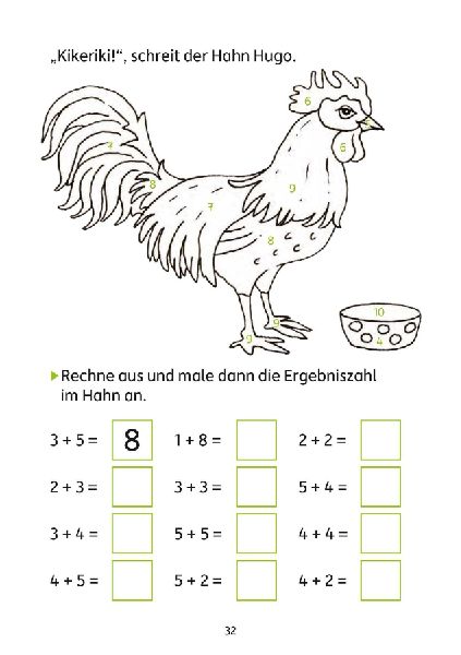 Mathe auf dem Bauernhof 1. Klasse