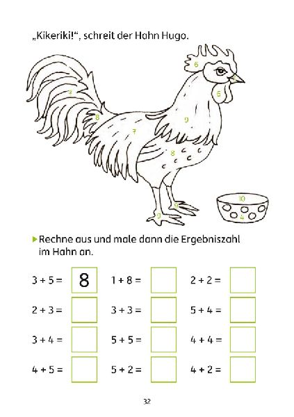 Mathe auf dem Bauernhof 1. Klasse