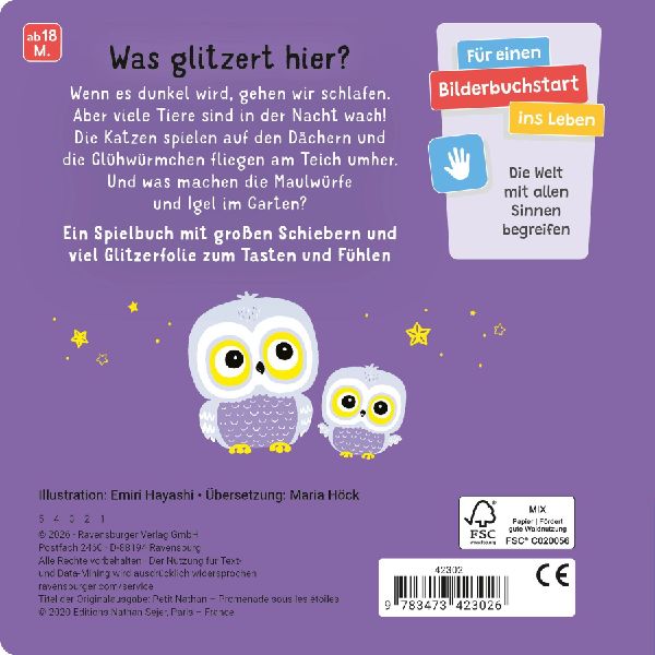 Mein erstes Glitzerbuch - In der Nacht