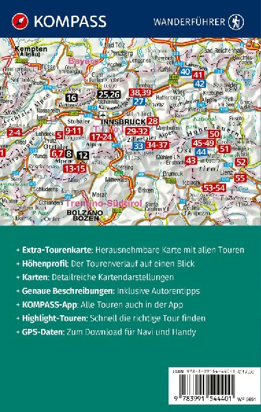 KOMPASS Wanderführer Tiroler Hüttenwanderungen, 55 Touren mit Extra-Tourenkarte