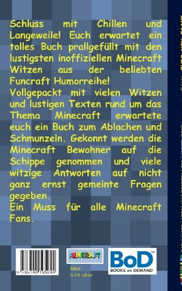 Funcraft - Die lustigsten inoffiziellen Witze für Minecraft Fans