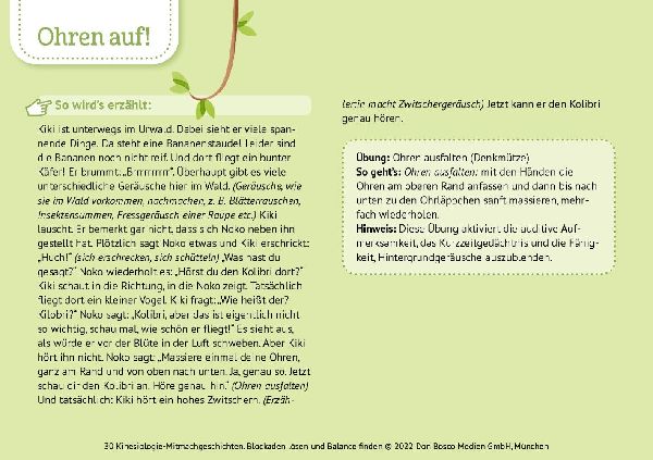 30 Kinesiologie-Mitmachgeschichten. Blockaden lösen und Balance finden
