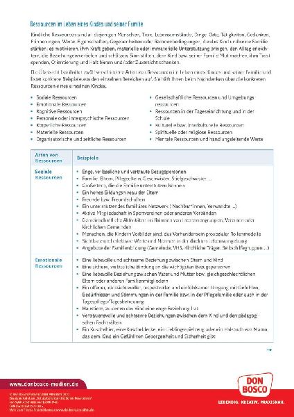 Schatzkarte der kindlichen Ressourcen - Poster A1