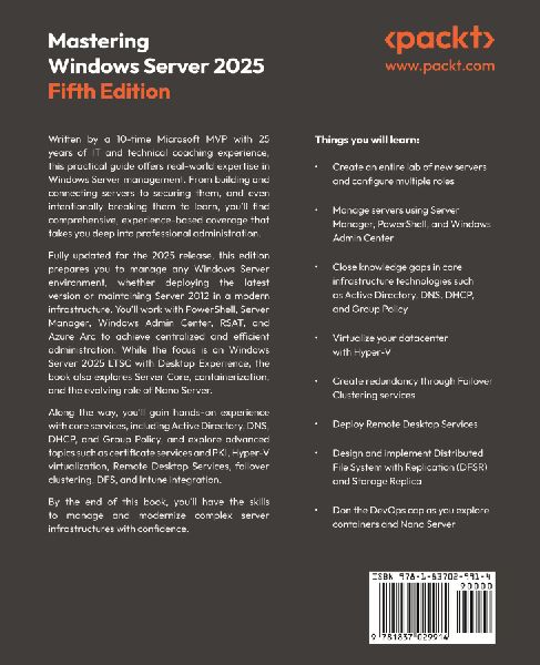 Mastering Windows Server 2025 - Fifth Edition