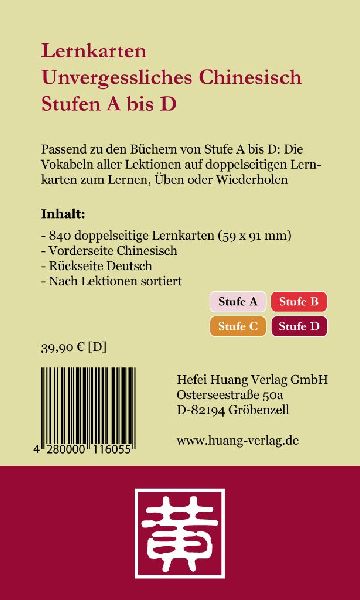 Lernkarten Unvergessliches Chinesisch
