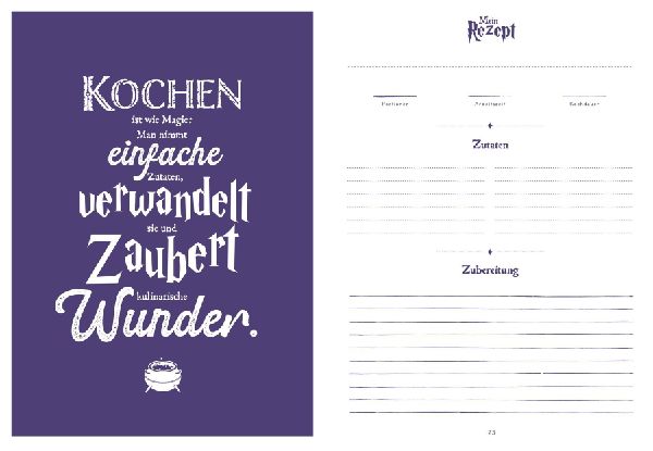 Meine magischen Rezepte - Zauberschüler Grün
