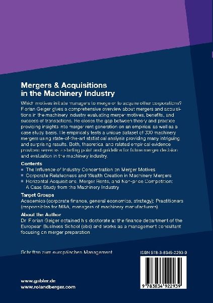 Mergers & Acquisitions in the Machinery Industry