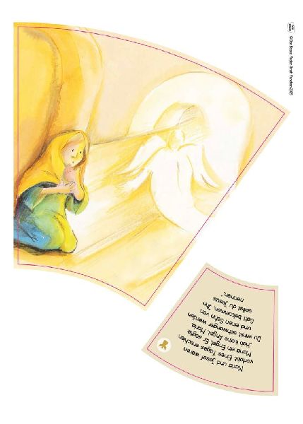 Die Weihnachtsgeschichte. Auf dem Weg nach Bethlehem. Ein Legekreis in 10 Bildern