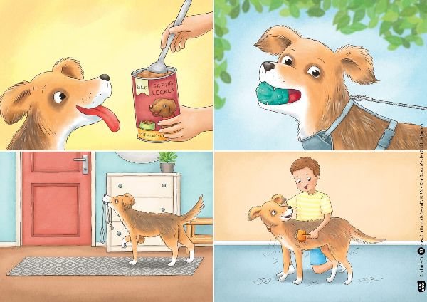 Ein Hund als Freund. Leben mit einem Haustier: viel Freude - viele Aufgaben. Kamishibai Bildkartenset