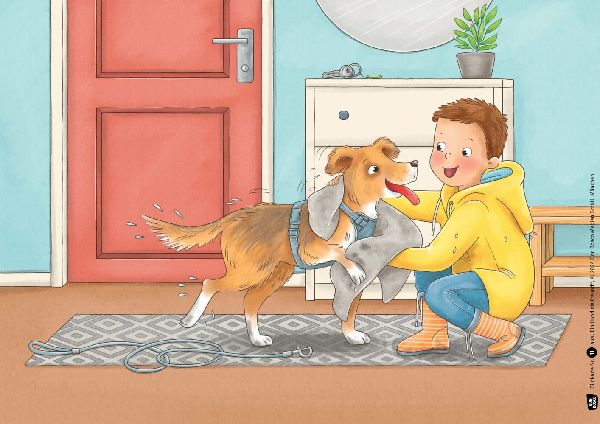 Ein Hund als Freund. Leben mit einem Haustier: viel Freude - viele Aufgaben. Kamishibai Bildkartenset