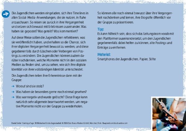 Coming of age: 30 Bildkarten für die Jugendarbeit