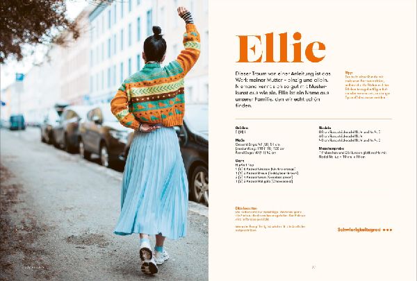 Knallbunt: Mode im Stil der 80er stricken