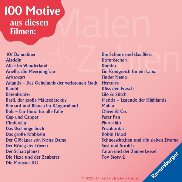 Disney - Malen nach Zahlen: Classics