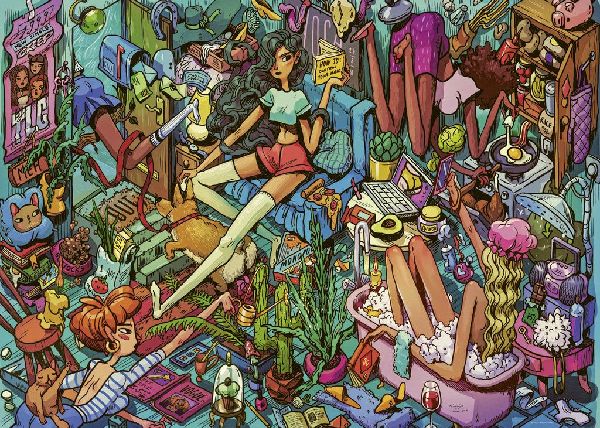 Homely Housemates Puzzle 1000 Teile