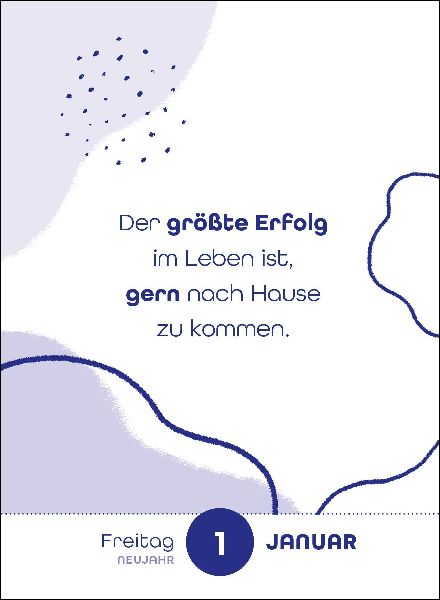 Abreißkalender 2027: Coming Home