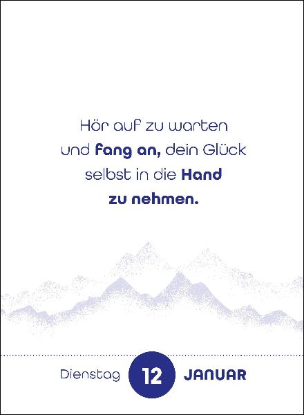 Abreißkalender 2027: Coming Home