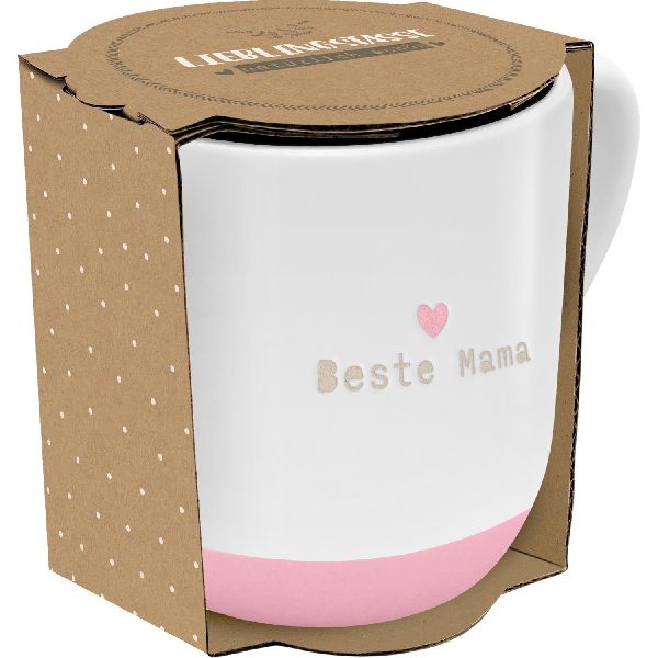 GRUSS & CO Tasse rund graviert, Motiv "Beste Mama"
