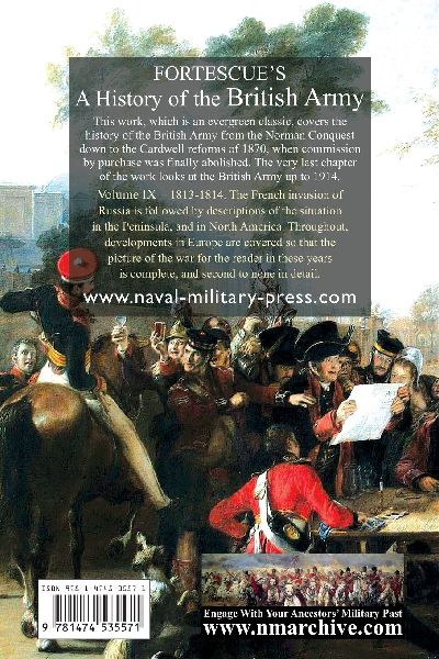 FORTESCUE'S HISTORY OF THE BRITISH ARMY