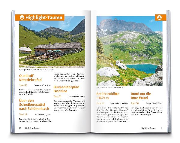 KOMPASS Wanderführer Bregenzerwald und Großes Walsertal, 60 Touren mit Extra-Tourenkarte