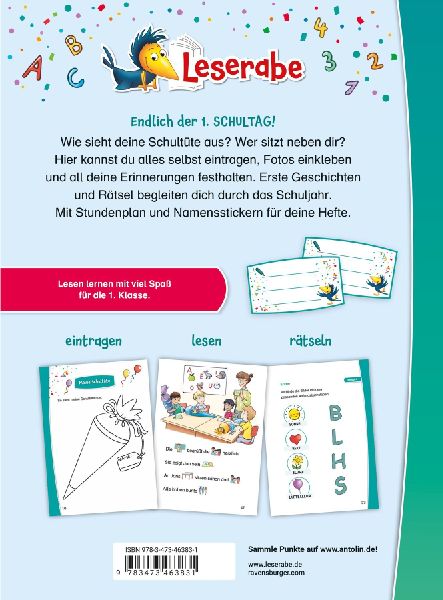 Leserabe Sonderausgaben - Juhu, jetzt bin ich Schulkind!