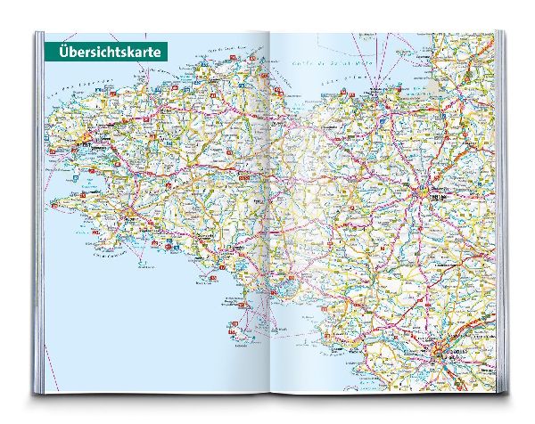 KOMPASS Wanderführer Bretagne, vom Mont-Saint-Michel bis Saint-Nazaire, 55 Touren mit Extra-Tourenkarte