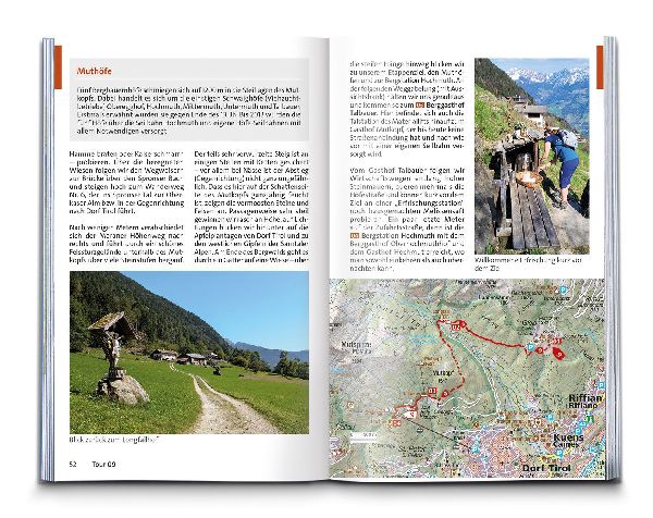 KOMPASS Wanderführer Texelgruppe mit Meraner Höhenweg, 56 Touren mit Extra-Tourenkarte