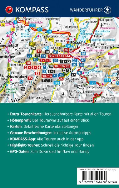 KOMPASS Wanderführer Tannheimer Tal von Nesselwängle bis Jungholz, 50 Touren mit Extra-Tourenkarte