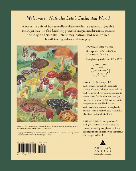 Nathalie Lété Mushrooms 1,000-Piece Puzzle