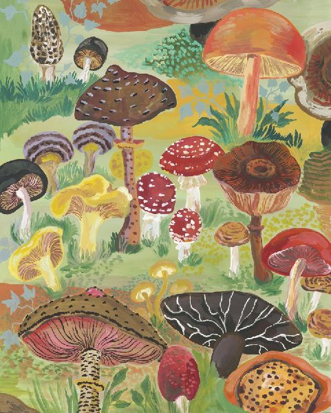 Nathalie Lété Mushrooms 1,000-Piece Puzzle