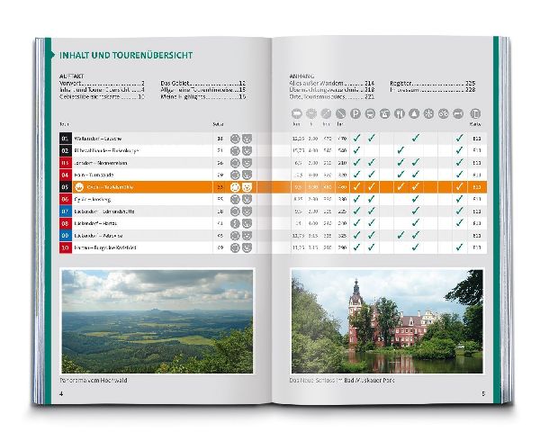KOMPASS Wanderführer Oberlausitz, Lausitzer Heide-, Teich- und Bergland, mit Zittauer Gebirge, 55 Touren mit Extra-Tourenkarte