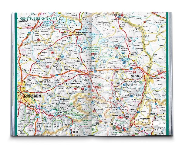 KOMPASS Wanderführer Oberlausitz, Lausitzer Heide-, Teich- und Bergland, mit Zittauer Gebirge, 55 Touren mit Extra-Tourenkarte