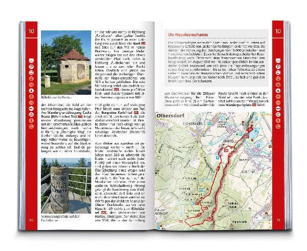 KOMPASS Wanderführer Oberlausitz, Lausitzer Heide-, Teich- und Bergland, mit Zittauer Gebirge, 55 Touren mit Extra-Tourenkarte