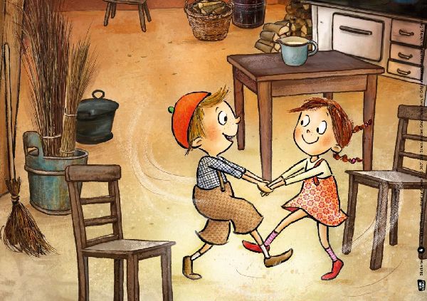 Hänsel und Gretel. Kamishibai Bildkartenset