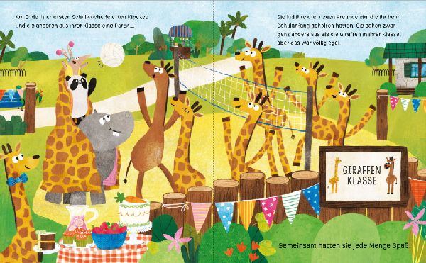 Die Giraffe ohne Flecken