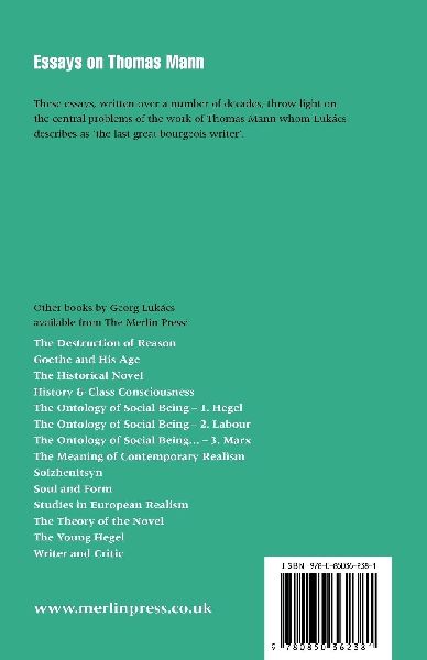 Essays on Thomas Mann