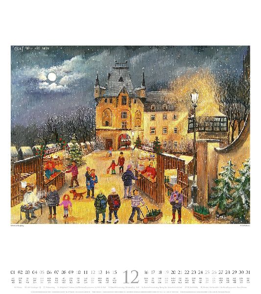 Naive Malerei Kalender 2027