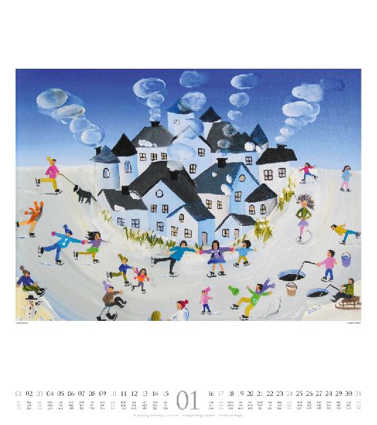 Naive Malerei Kalender 2027