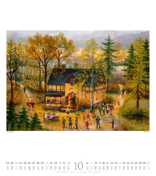 Naive Malerei Kalender 2027