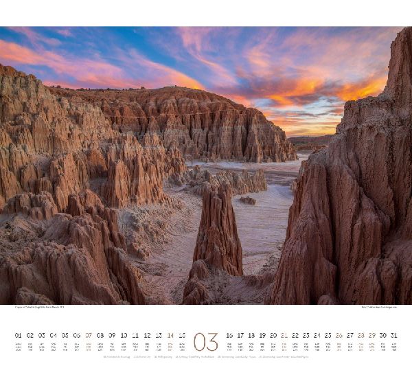 Phantastische Landschaften Kalender 2027