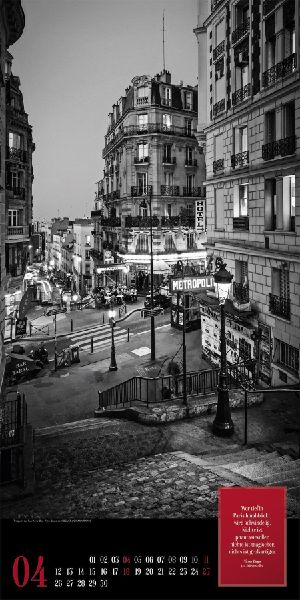 Paris, je t'aime Literatur-Kalender 2027