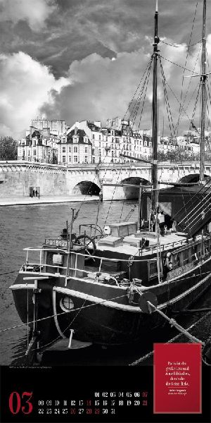 Paris, je t'aime Literatur-Kalender 2027