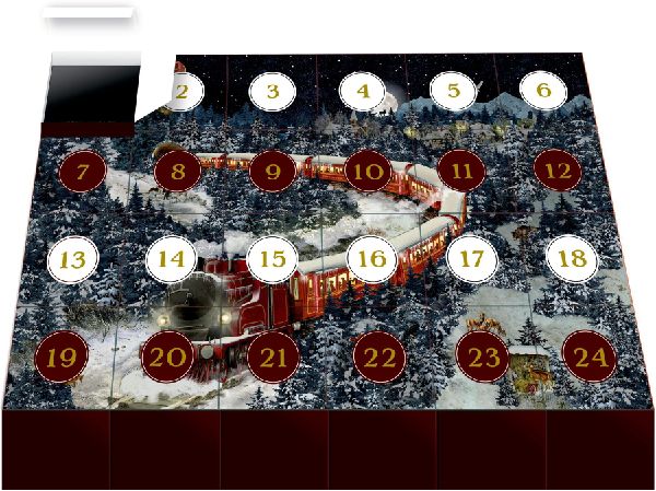 Puzzle-Adventskalender - Weihnachtsexpress