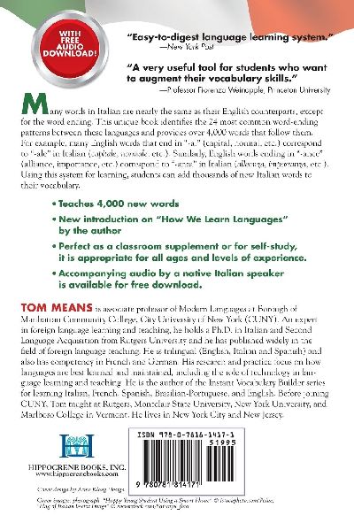 Instant Italian Vocabulary Builder with Online Audio